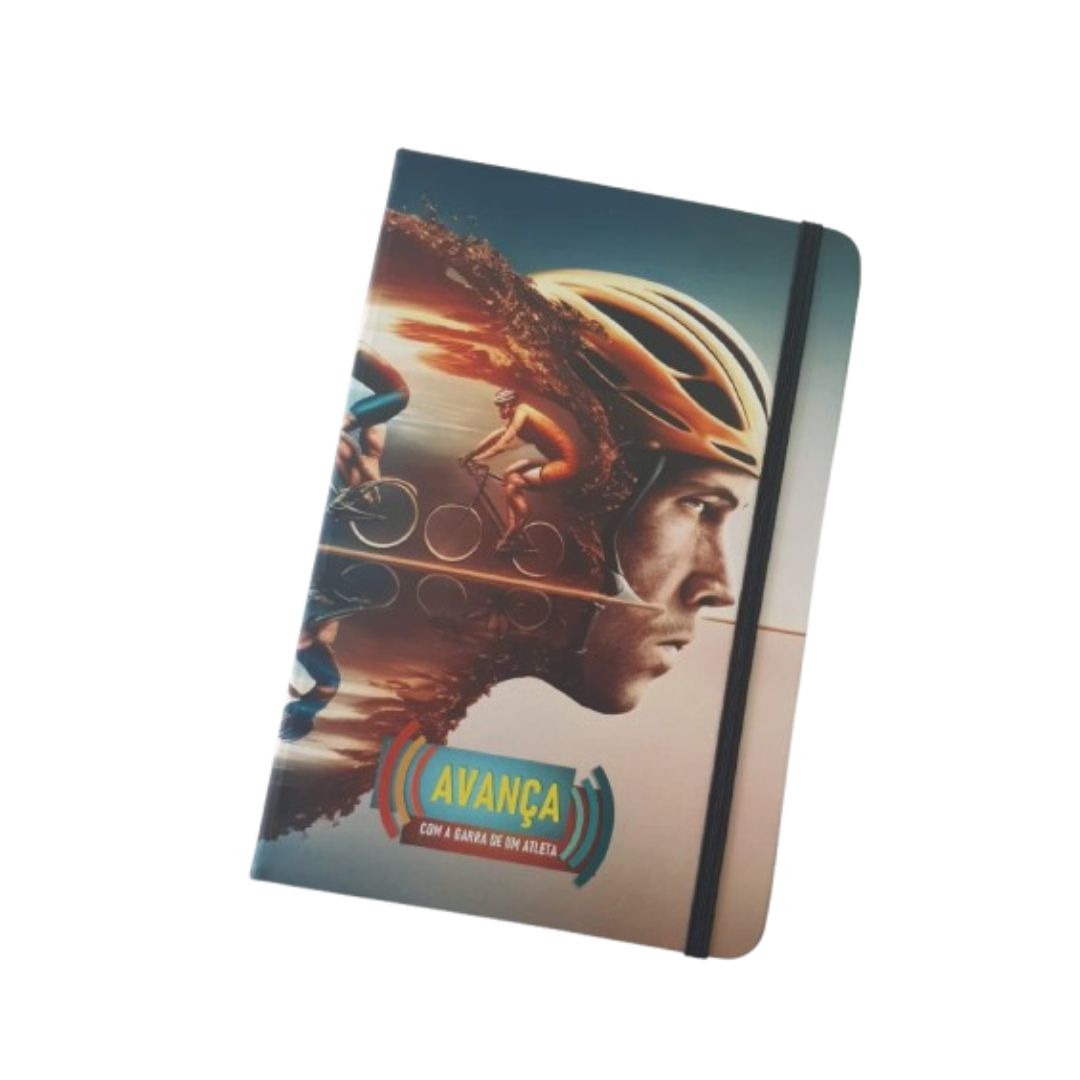 Caderno tipo Moleskine 