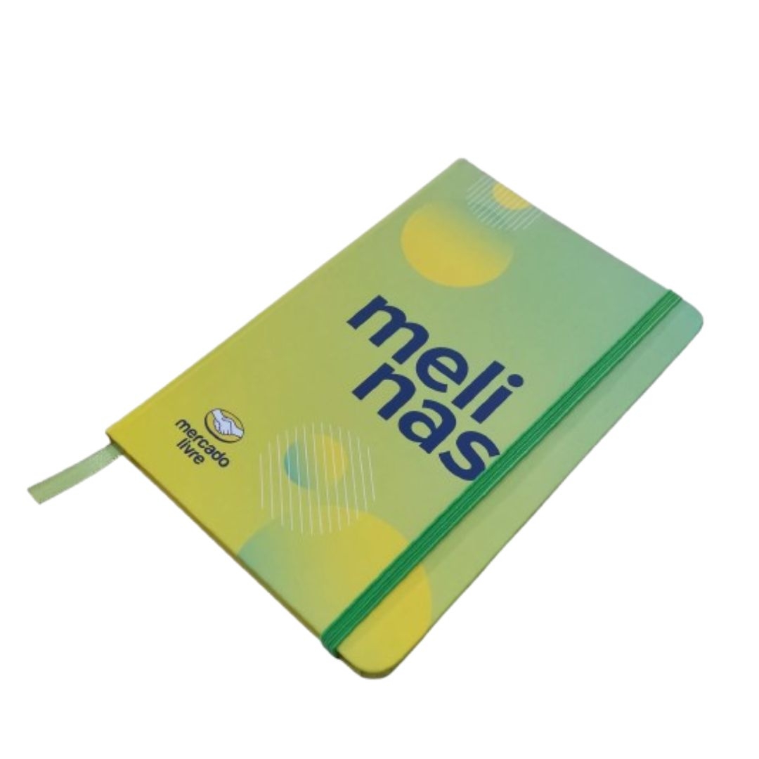 Caderno tipo Moleskine 